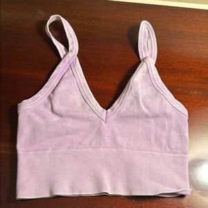 Nikibiki Lavender Ribbed Top. One Size. Great Condition